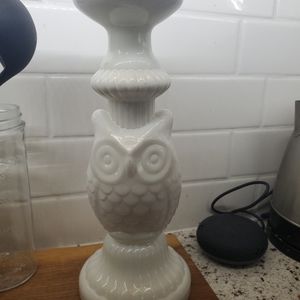 Owl candle holder
